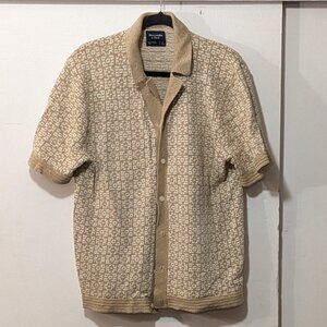 Abercrombie & Fitch Polo Shirt Cable Knit L